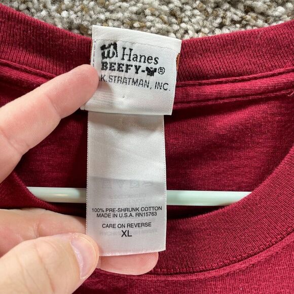 Harley Davidson Motorcycles Shirt Mens Extra Large Red Myrtle Beach SC Hanes VTG - Picture 5 of 10